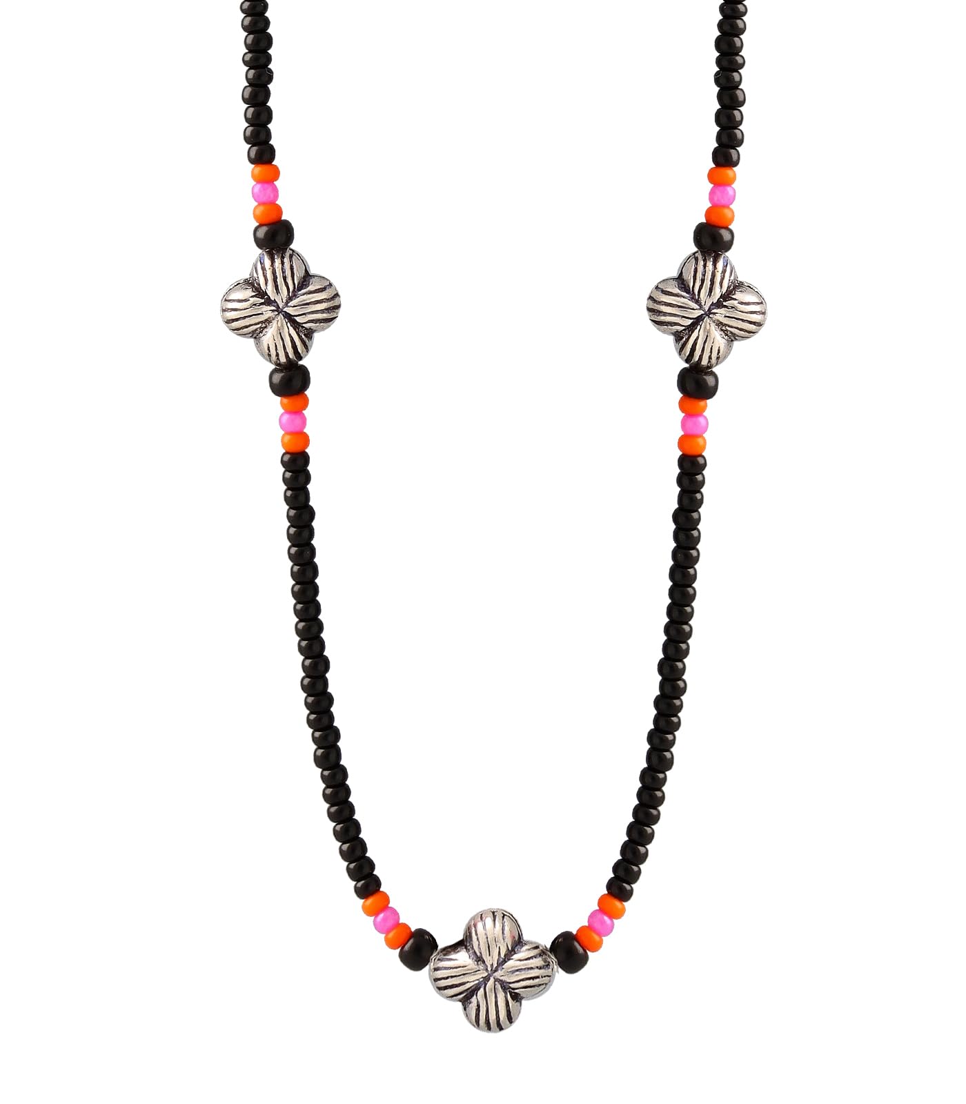 P.N. GADGIL & SONS 1832-GOLD SILVER DIAMONDS.P.N. Gadgil & Sons Beautiful Silver Metal Antique Mangalsutra for Women | Chain Mangalsutra for Women