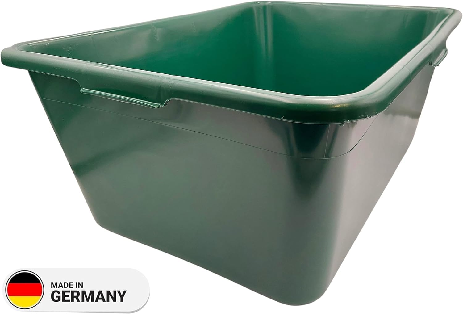 BURI Grand bac à gibier rectangulaire en plastique - Convient à un usage alimentaire - Taille XXL - 90 l - Rectangulaire - Vert