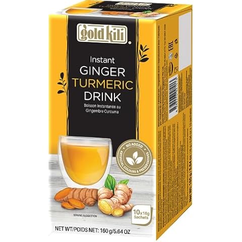 Gold Kili Instant Ginger Turmeric Drink with Honey / 10 sachets x 16 g Cover