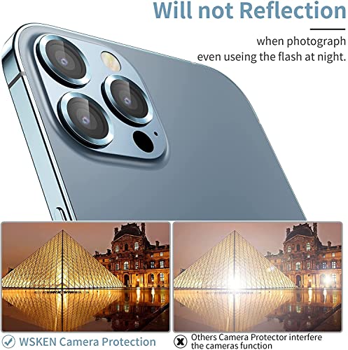 Image of Compatible for I Phone 13 pro Camera Lens Ring Protector for i phone 13 pro max (BLUE)