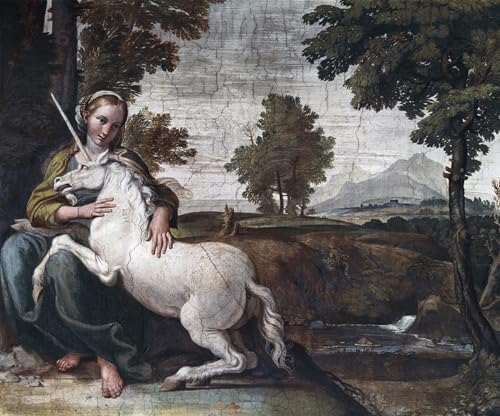 Art Murale Impression haut de gamme de la vierge par le dominiquin en graffiti