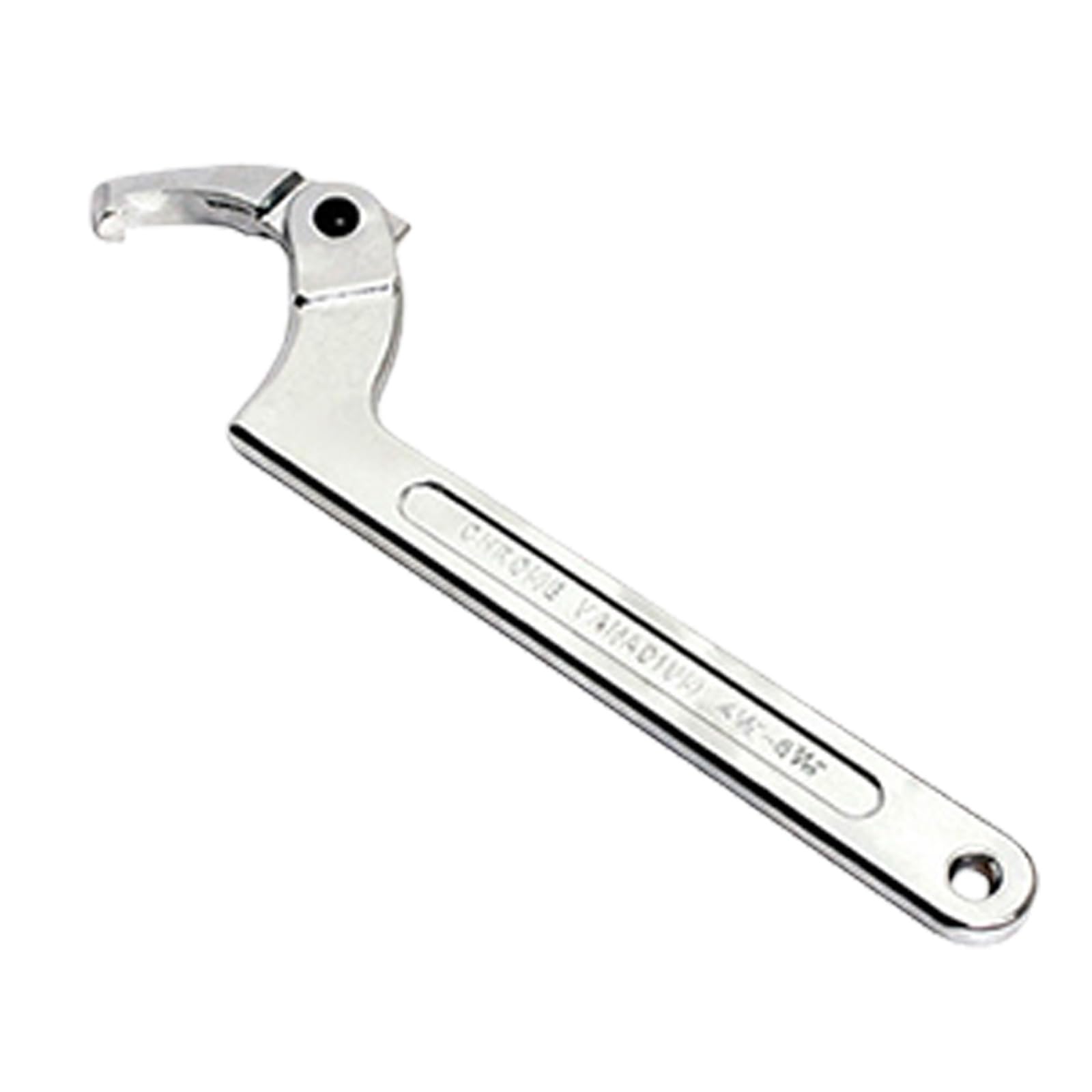 Oxxggkao Square Head Effective Steel Water Meter Tool Including Square/Round End Adjustable Hook Wrench For Tight Areas Spanner Water Meter