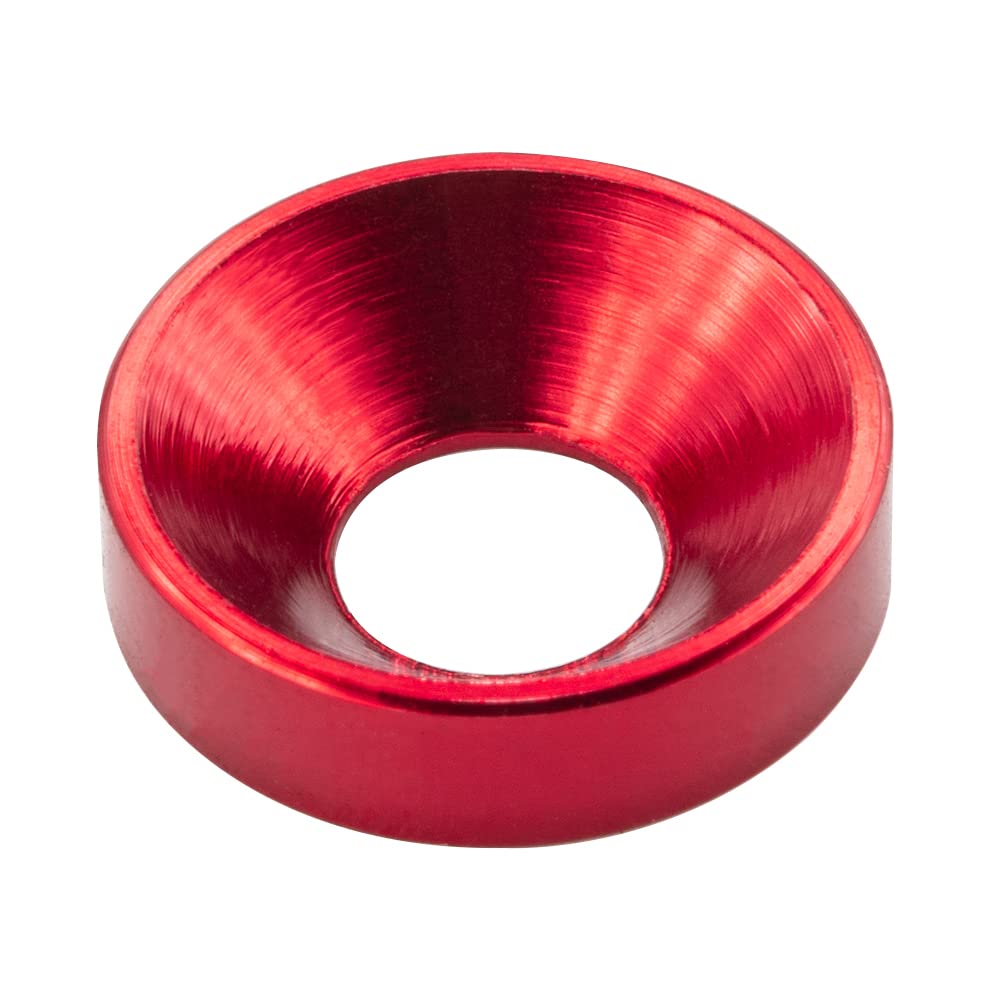 [60PCS] M4 Finishing Countersunk Washers, Anodized Aluminum Alloy, Head Washers Gaskets Cup Shim for Screw RC/FPV/PC/Drone/Mechanical Accessories