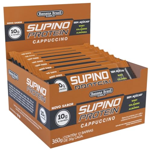 Banana Brasil Barra De Proteínas Cappuccino Com 12 Unidades De 30G
