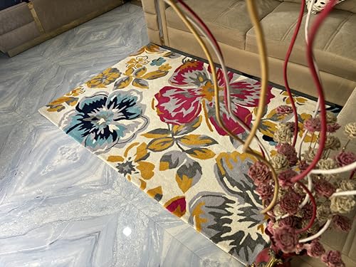 Image of Soft Pure Woolen Modern Collection Tufted Carpet for Living Room,Bedroom'Kitchen and Hall (8 X 10) Feet