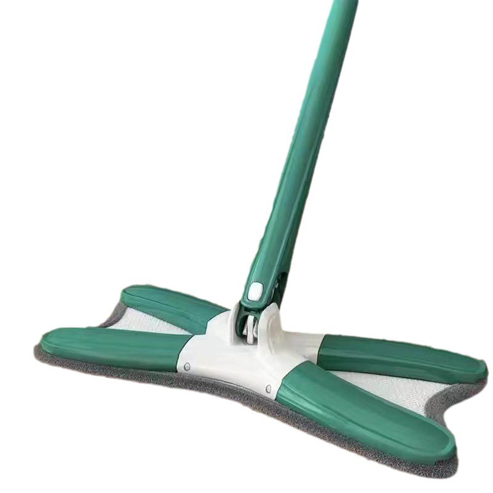 Plana Tipo X, Plana de Microfibra, Herramientas de Limpieza para El Hogar, para Polvo Húmedo Y Seco, Plana Fácil de Us, Verde, Individual