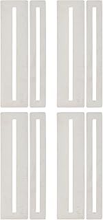 Happyyami 8pcs guitar fretboard spacers guitar maintenance tools stainless steel fingerboard protector fret guard protector stainless steel lug nuts Guitar Measure Rulers file Leveling