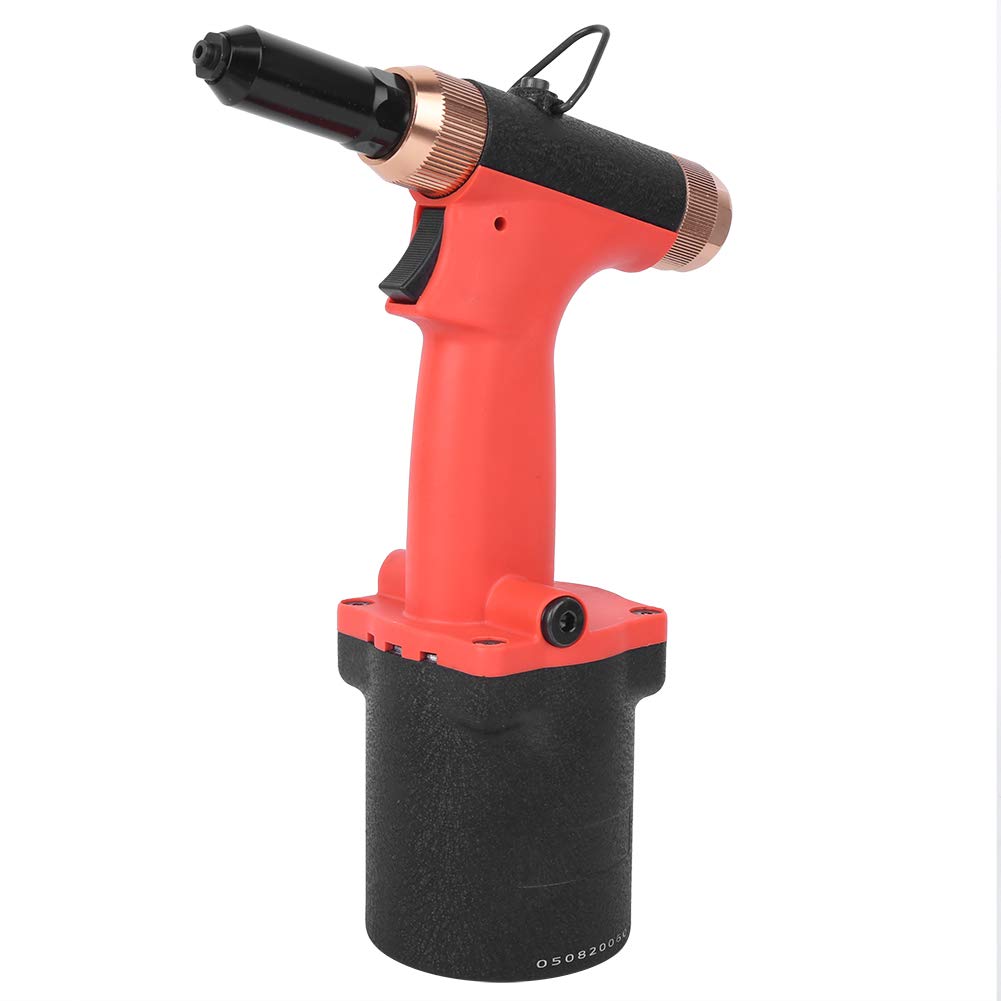 FTVOGUE Nitownica Pneumatyczna Nitownice Pneumatyczne Typ Hydrauliczny Skok 20 Mm Siła 18,0 KN Siła od 5 do 7 Bar Obrotowe Uniwersalne Złącze do Mocowania Podwozia Szafki z Rurami Metalowymi