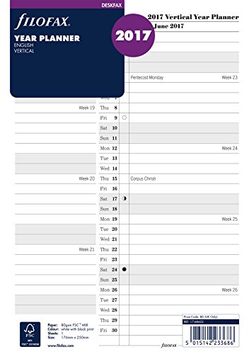 Filofax Deskfax-Planner verticale anno 2017