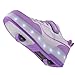 Imagen de Zapatillas con Ruedas niña y niños Zapatillas con Luces Zapatillas Patines con USB Automática Calzado de Skateboarding Zapatillas Patines Regalos creativos de Vacaciones para niños