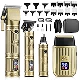 Saoilli Cortapelos para hombres profesionales, juegos de recortador de barba para hombres