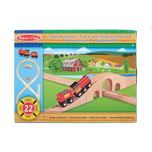 Melissa & Doug 703 Classic Wooden Figure Eight Train Set thumb #5