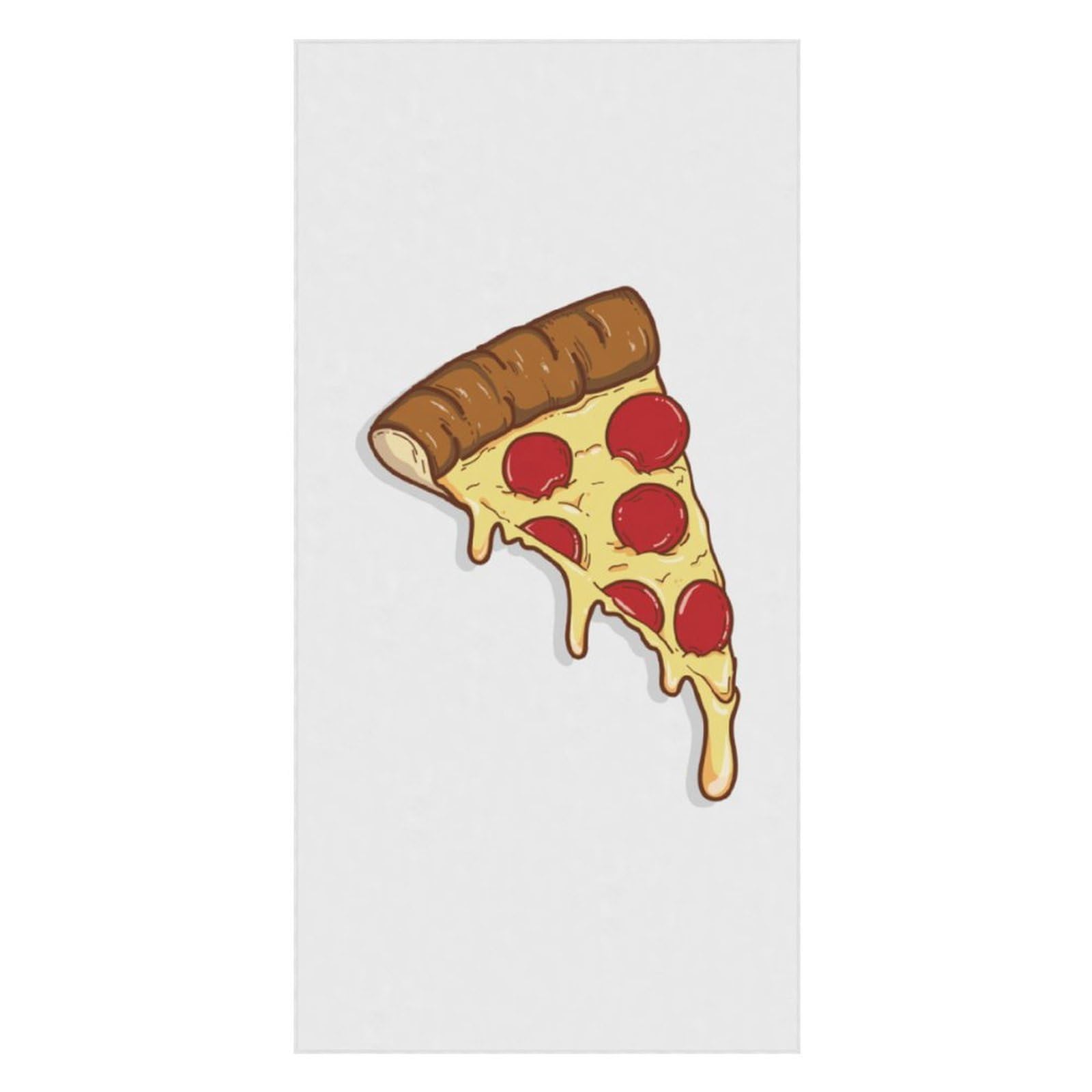 LWORZIIB Beach Towel, Pizza Bath Towel, Pool Towel Great for Gym Swimming 80 X 160cm