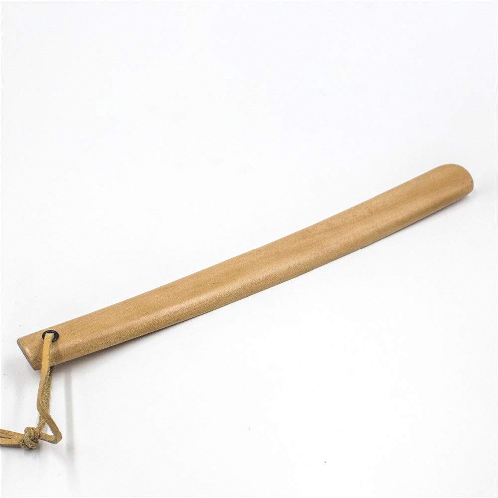 Akcesoria do obuwia odpowiednie dla mężczyzn i kobiet, długie drewniane buty, przenośne i łatwe do noszenia, buty do zdejmowania (38 cm) Przenośny łyżka do butów (kolor: wielokolorowy, rozmiar: 38 c