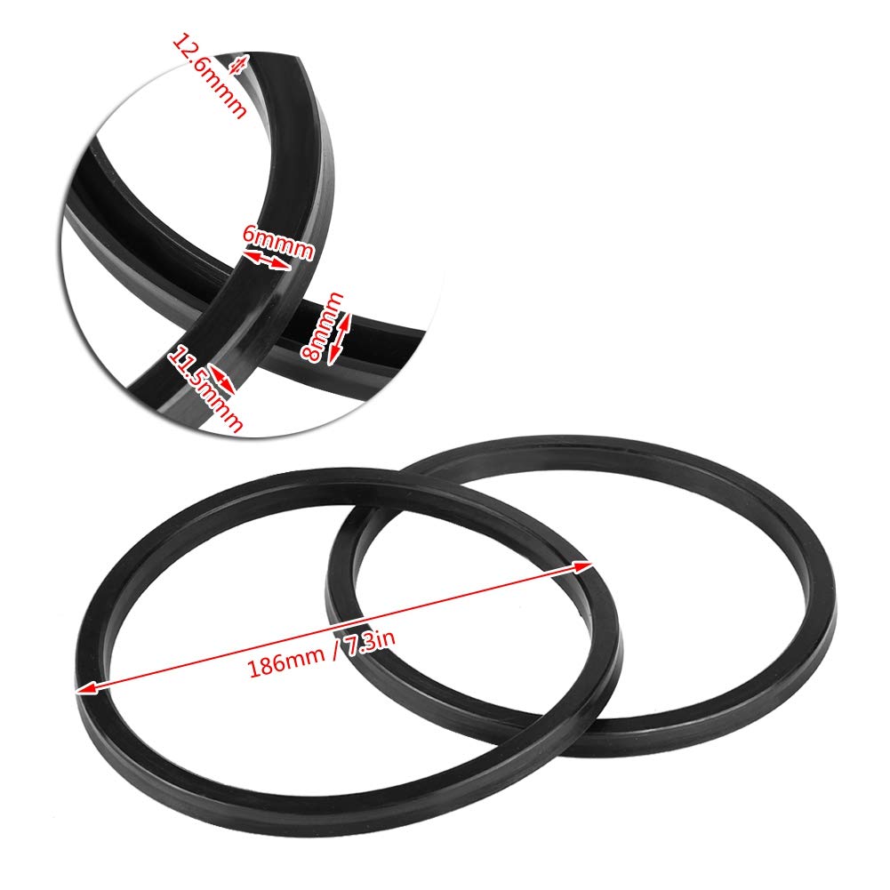 EVGATSAUTO Guarnizioni Smontagomme 186mm, Guarnizioni Cilindro Pneumatico per Macchina Smontagomme(186mm)