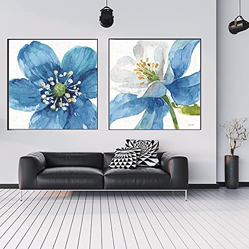 Impression lumière luxe fleurs tulipe rouge affiche murale de plantes premium 60x60cm pour salon