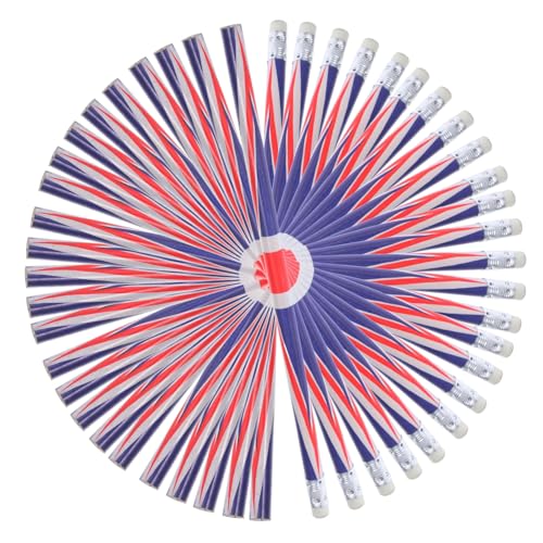 Lápices de escritura NUOBESTY 60 unidades con diseño de bandera inglesa miniatura 1