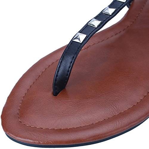 Sibba Sandali Bassi con T-Strap e Multi-Cinturino