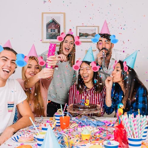 Smaodsgn 3007 2 Pieces Dog Ear Headbands For Party Animal Headbands Blue Pink Dog Birthday Supplies Decorations thumb #5