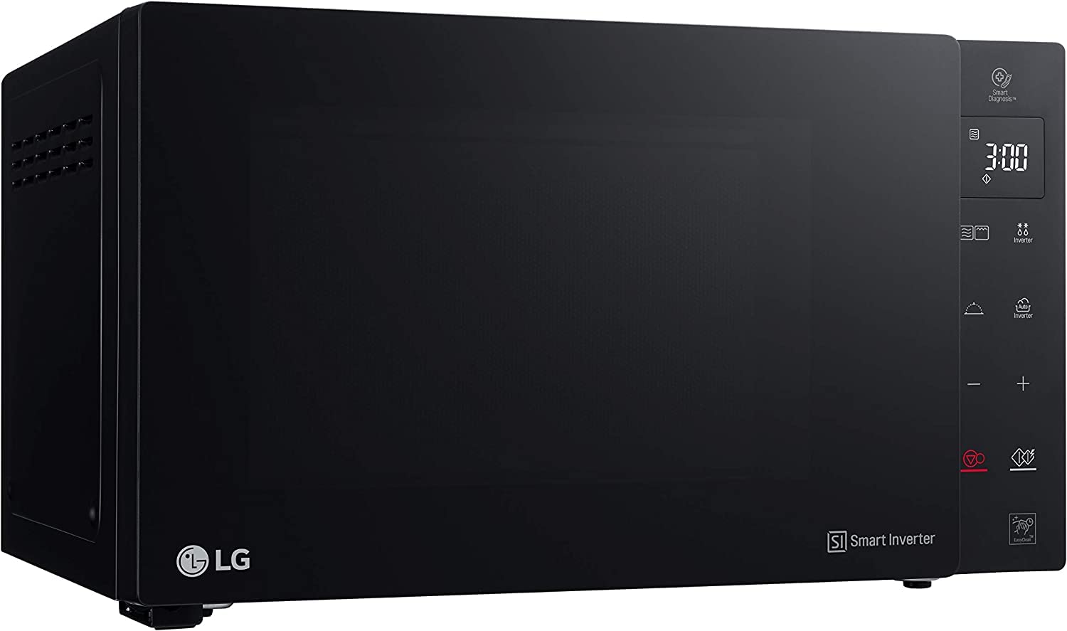 LG MH6535GDS Forno Microonde Smart Inverter con Grill al Quarzo, 25 Litri, 1000 W, Programmi Automatici, Livelli di Potenza Regolabili, Cottura a Vapore - Nero