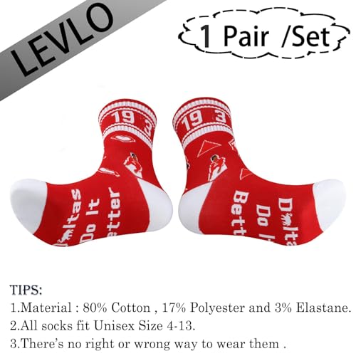 LEVLO 1 Pair 13 Sisters Sorority Travel Socks Cowgirl Elephant Athletic Running Red Socks Sorority Sister Birthday Gift2
