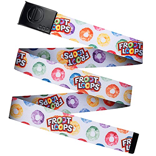 Odd Sox, Froot Loops Cereal Nylon Web Belt, Adult, 1.5