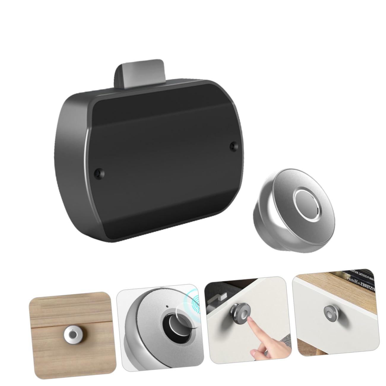 LIFKOME Serrure à Empreinte Digitale sans Clé Pièce de Verrouillage USB T5 pour Coffre ou Meuble Sécurité Optimisée Bureau et Domicile