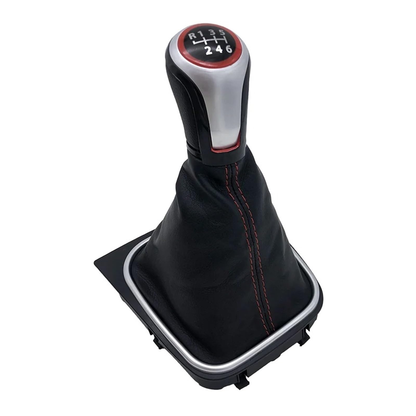 Qmtvfsrh B0170 Car Gear Shift Knob Manual Gear Shift Knob Gaiter Boot Cover For Vw For Golf 5 For Golf 6 For Scirocco 2009 For Skoda For Octavia(B0170)