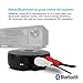 Cyber Acoustics Bluetooth Audio Adapter Receiver for Music Streaming to Home Stereo Speaker System from Smartphones, Tablets and Laptops (CA-BT1)