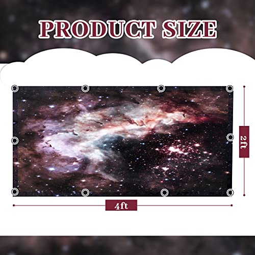 Image of Hortsun 4 Pack 4 x 2 Feet Fluorescent Light Covers, Magnetic Light Filters for Classroom Ceiling, Decorative Lights Shade for Office Home Hospital(Star and Cloud)