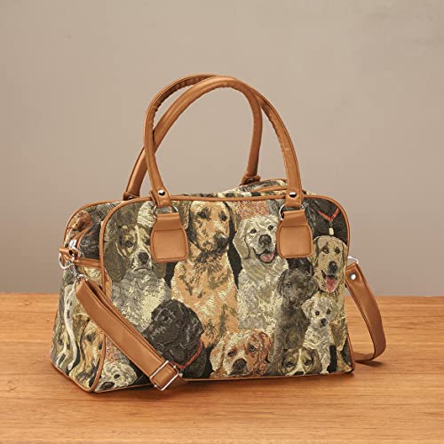 Animal Tapestry Barrel Handbag4