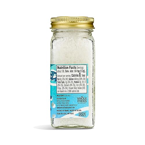 Miniatura 2 de Whole Foods Market, Condimento, sal, flor de sel, 4.20 onzas (paquete de 2)