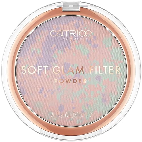 Catrice Soft Glam Filter Powder, Puder, Nr. 010, Mehrfarbig, aufhellend, farbkorrigierend, weichzeichnend, natürlich, strahlend, vegan, ohne Parfüm, ohne Alkohol, ohne Parabene, 1er Pack (9g)