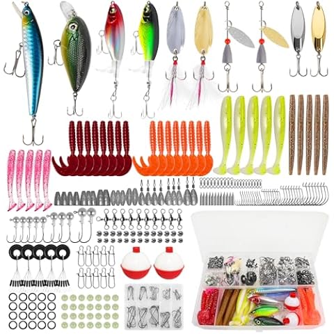 GOANDO 404pcs Fishing Accessories Kit Cover