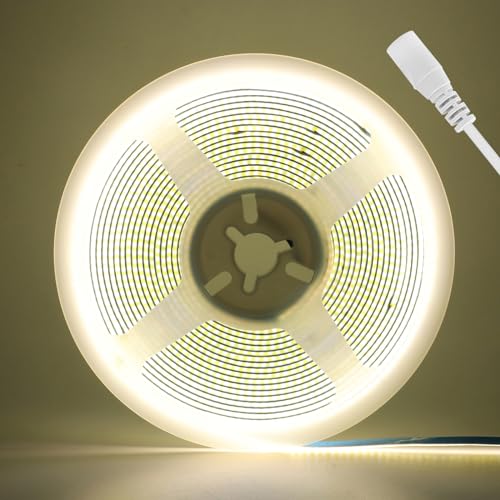 Tira LED KISUFU 12V DC COB 3mm 384 LEDs/m Flexible miniatura 1