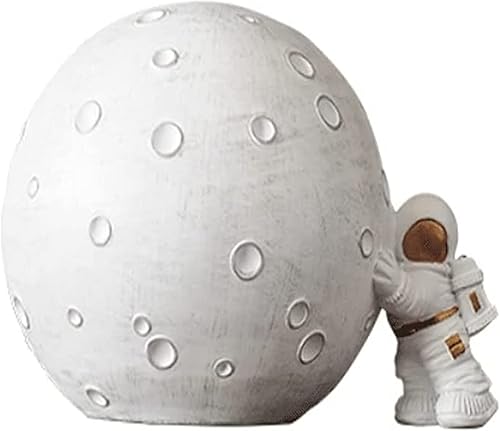 Figura de mesa de bar, decoración de jardín para banco de esculturas para niñas y niños, alcancía para niños, estatuas de astronauta, juguetes con