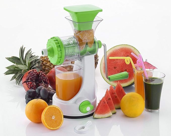 Plastic Hand Juicer with Steel Handle | Manual Fruit & Vegetable Juicer Hand Juicer (Multicolor)-image-19