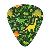 恐竜 ヤシの葉 ギターピック 12 ピック ファッション パーソナライズ ベース ピック 丈夫 エレキギター プレクトラム 楽器アクセサリー