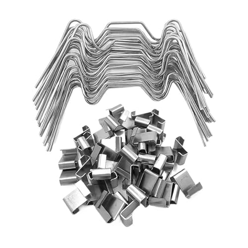 ガラス窓はクリップを固定し 温室ガラスパネルクリップ シルバー 複数サイズ 100個パック