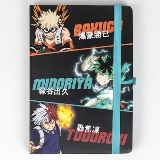 Set de Papelería de My Hero Academia - Incluye Bolígrafo y Libreta - Diseño en Negro y Verde - Accesorios de Papelería - Producto Original Diseñado en España | Ya disponible en tu tienda friki favorita! En mundofriki.es!