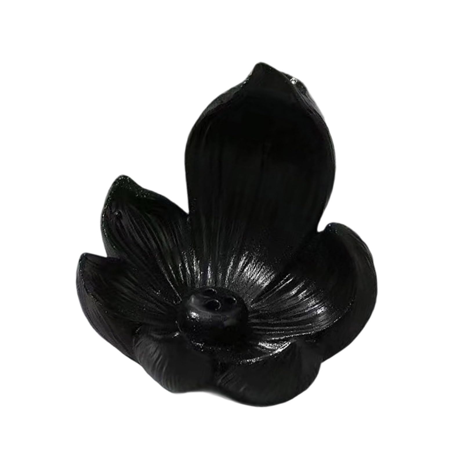aromatherapy burner, Resin Cutting Waterfall Backflow Raschsen Aromatherapys Ornament Office Decorations(Black)