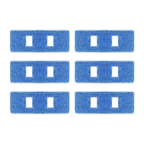 Proscenic 6 PCS Staubsaugermopps, wiederverwendbare Mikrofaser-Mopps, austauschbar für P11 Mopping