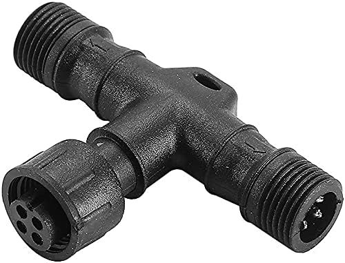 INDARUN 4 Pins T-Connector Waterproof IP67 for RGB Led Decking Lights, 1 Pc, T Connector
