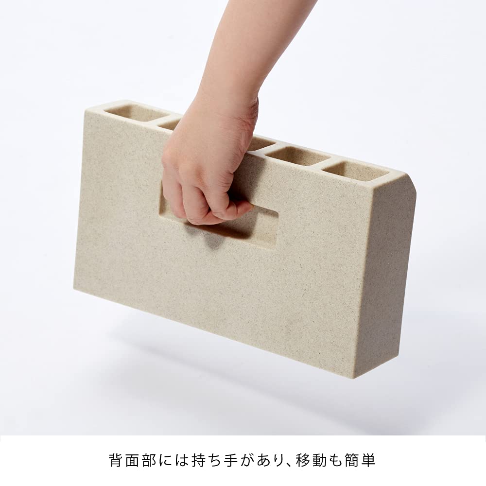 Amazon｜ideaco(イデアコ) 傘立て サンドホワイト 5本挿し renga  