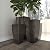 Deco 79 Metal Indoor Outdoor Planter Large Planter Pot with Tapered Base, Set of 3 Planters 20", 25", 30"H, Dark Gray