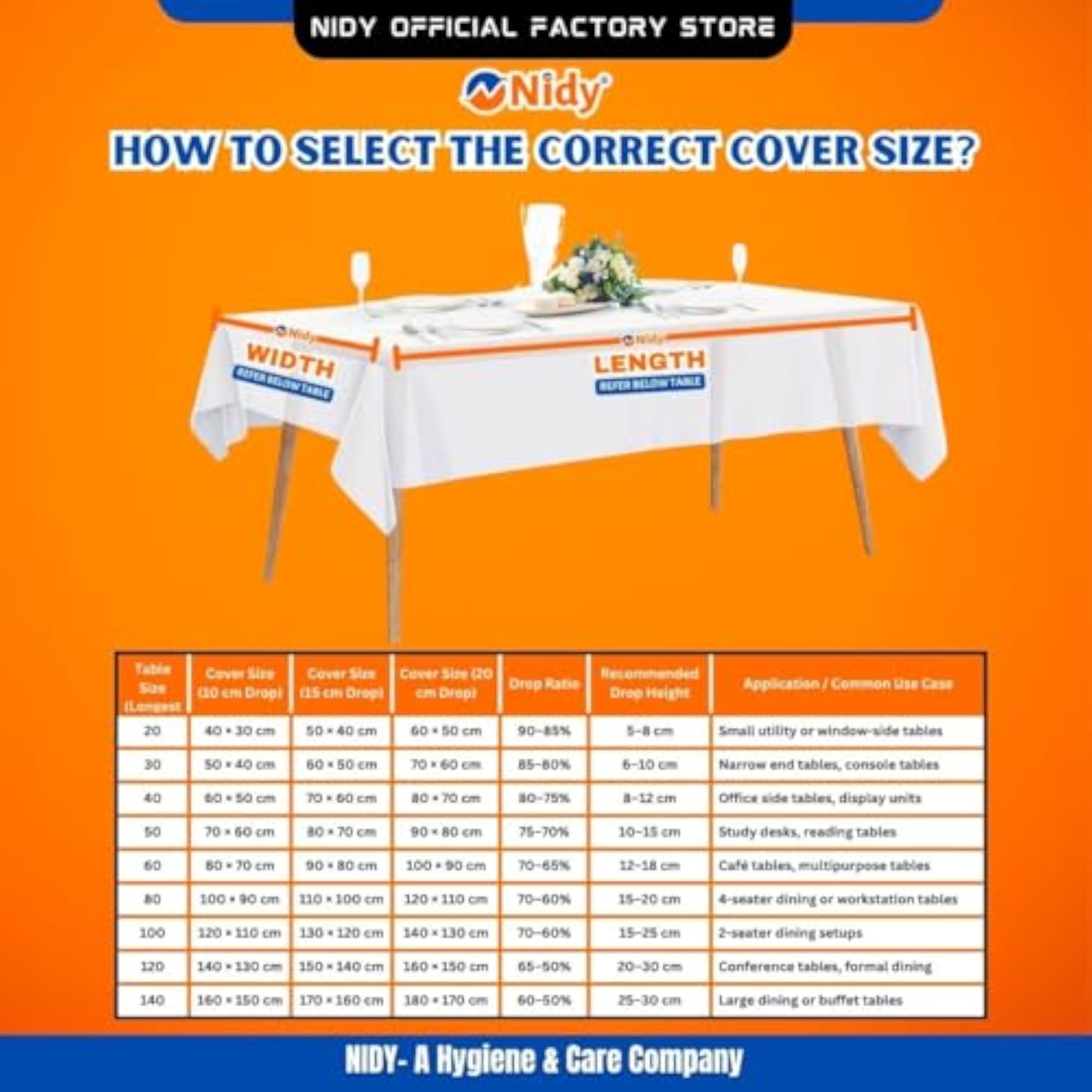 Disposable Nonwoven Tablecloth Table Cover Sheets