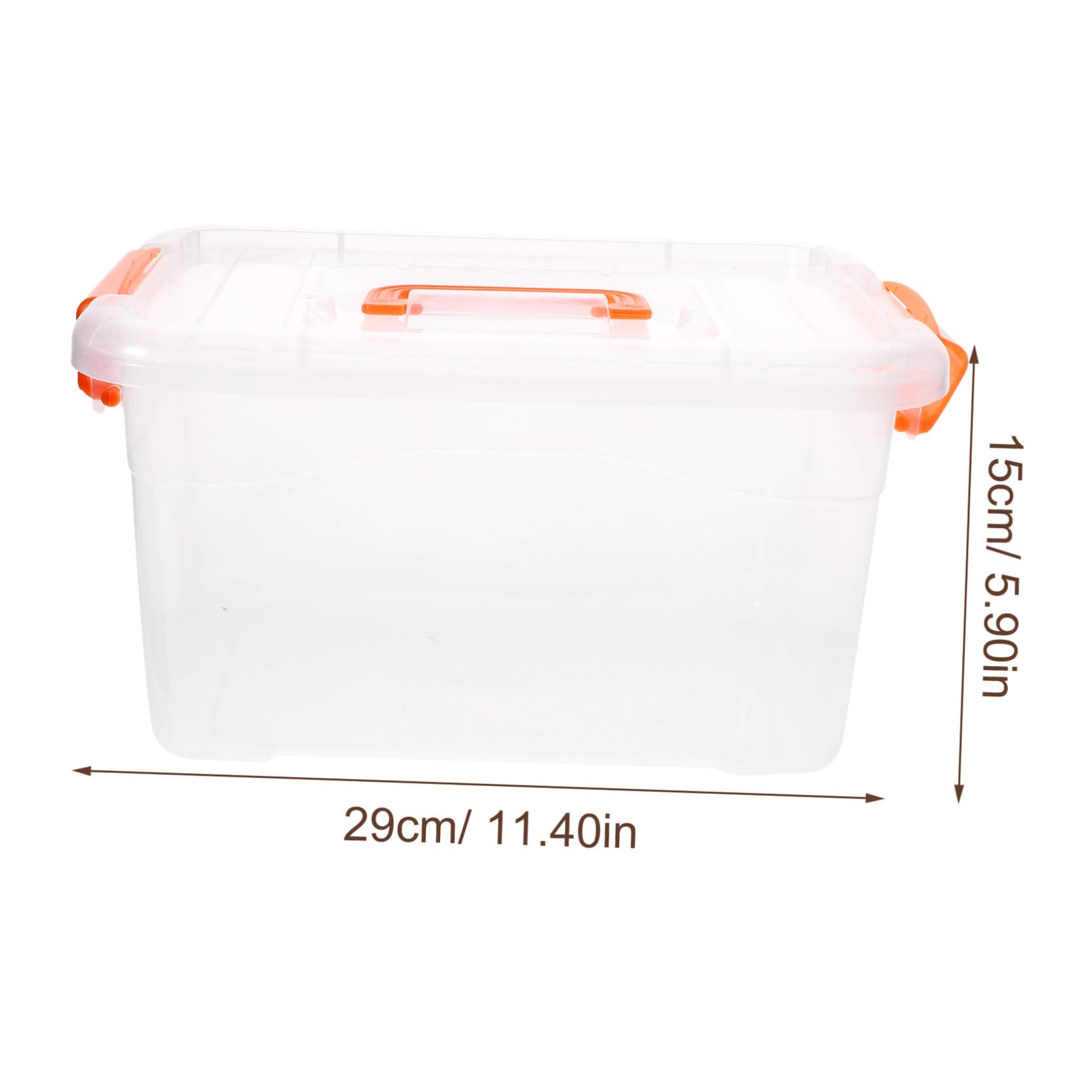 Alipis 6 piezas Cajas Organizadoras Transparentes de Contenedores de Almacenamiento Portátiles con Tapa y Asa Pequeñas Cajas para Despensa Oficina y Hogar