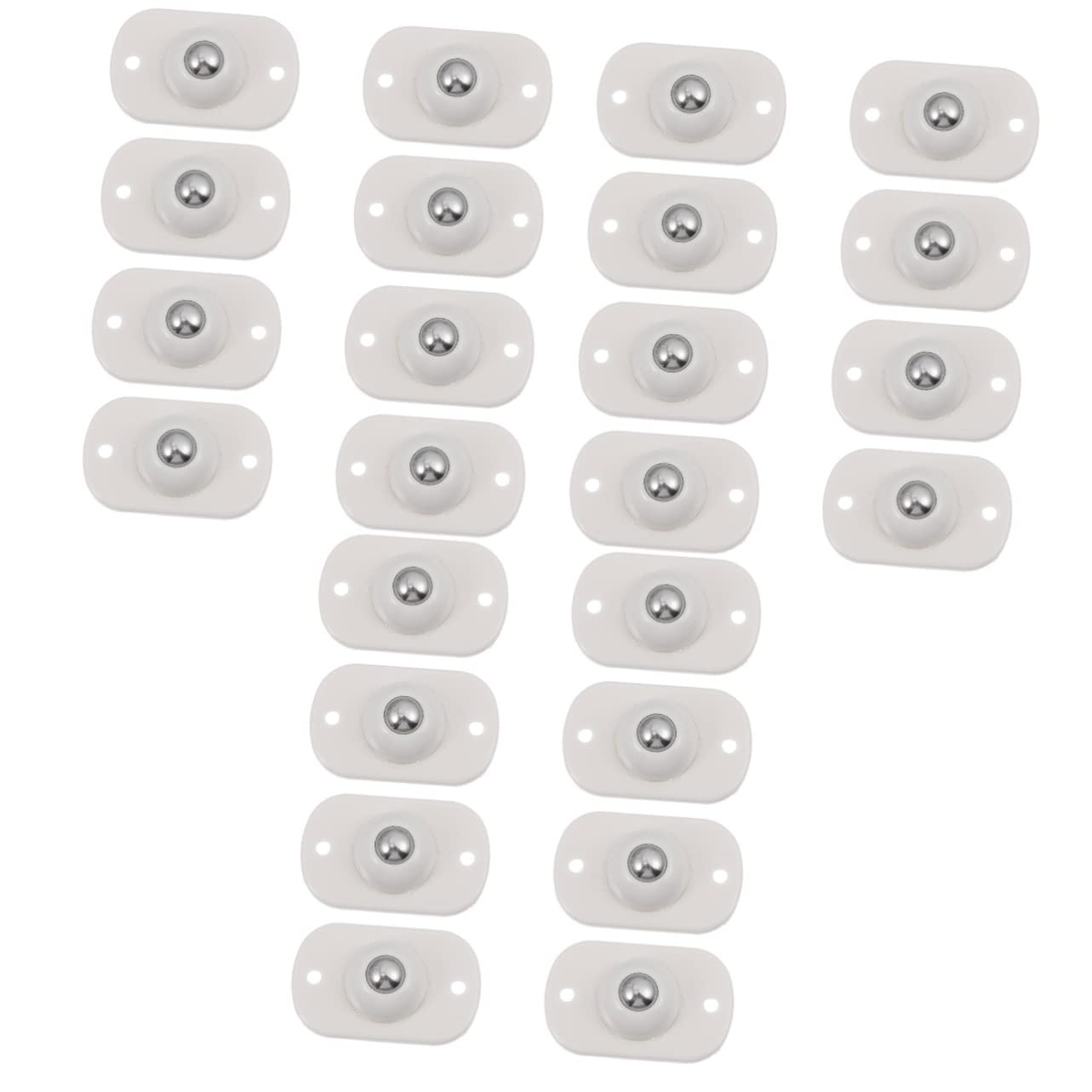 24pcs Adhesive Caster Wheels for Storage Box Sticky Swivel Pulleys Easy Installation Portable Bottom Wheels for Trash Can and Furniture Smooth