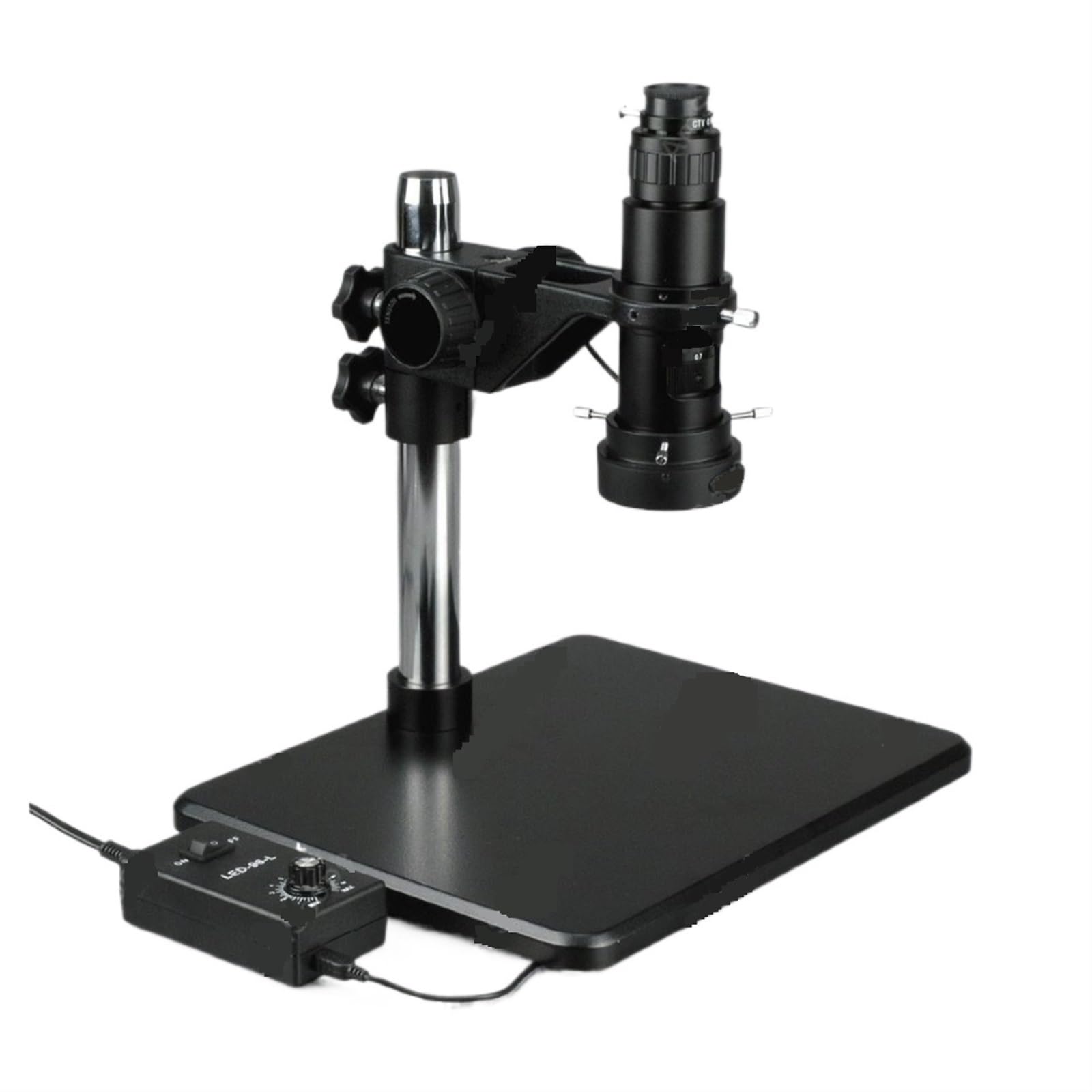 Mikroskop Inspekcyjny Z Zoomem 11X-80X Przemysłowy Pojedynczym + Aparat Cyfrowy USB 9 MP Precyzyjny Najwyraźniejszy