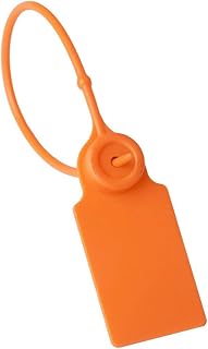 Plastic Security Tags 100Pcs 180mm Tamper Proof Clothing Tag Disposable Plastic Garment Security Hang Tags Label for Clothes/Shoes